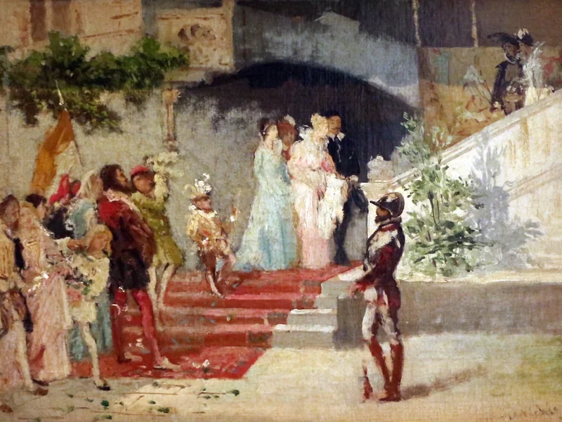 1834-Pietro Michis - Pietro michis, l'addio della sposa, 1872